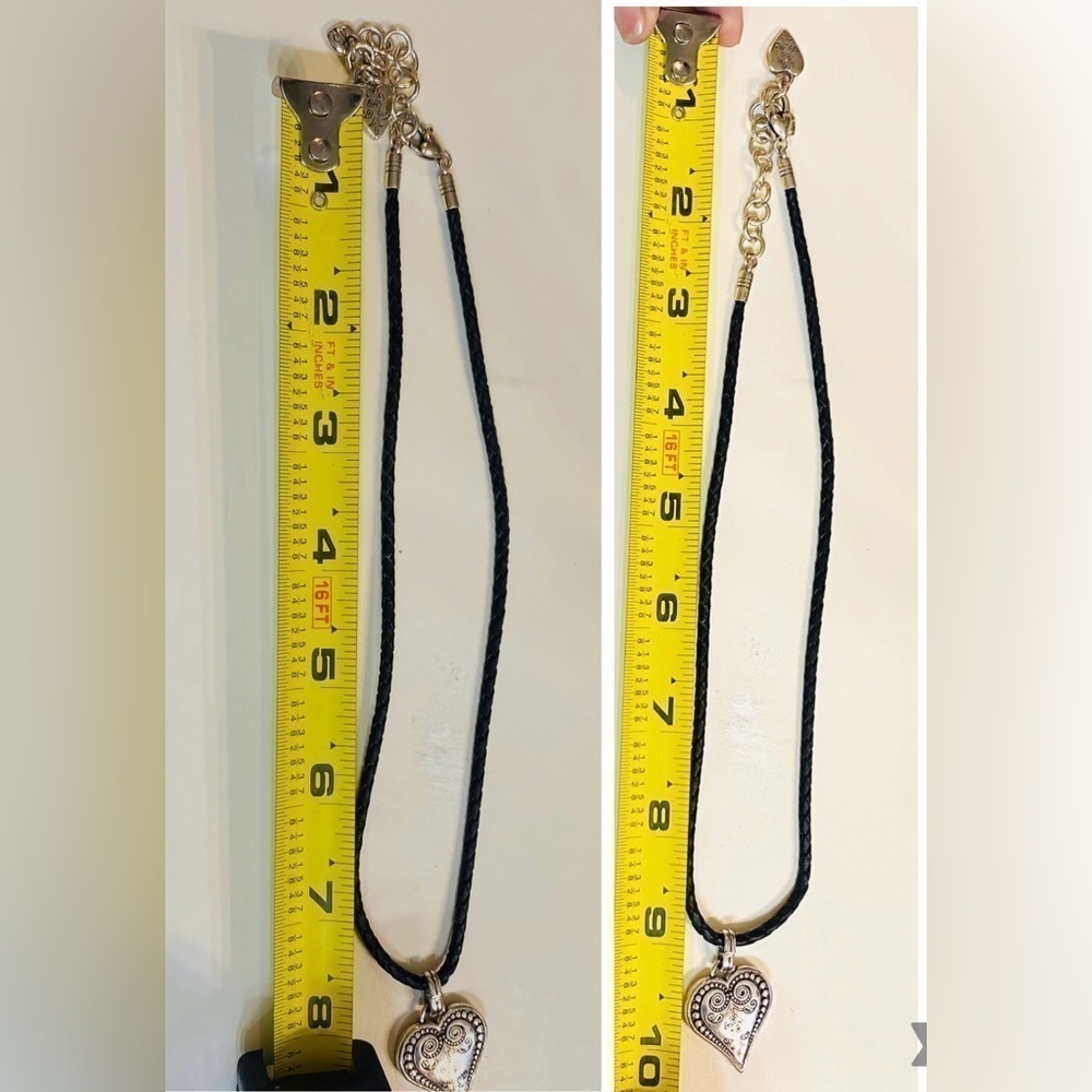 Brighton J40420 Ophelia Black Leather Necklace in Excellent Condition FIRM - Picture 5 of 9